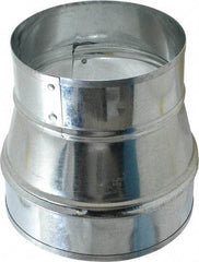 Made in USA - 6" ID Galvanized Duct Tapered Reducer without Crimp - Standard Gage, 20 Piece - A1 Tooling