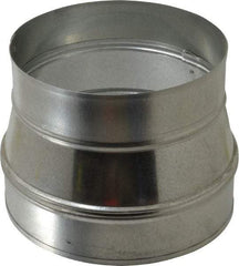 Made in USA - 8" ID Galvanized Duct Tapered Reducer without Crimp - Standard Gage, 12 Piece - A1 Tooling