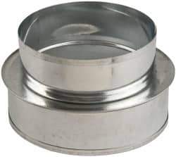 Made in USA - 6" ID Galvanized Duct Shortway Reducer without Crimp - Standard Gage, 20 Piece - A1 Tooling