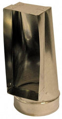 Made in USA - 6" ID Galvanized Duct End Register Boot - 12" Long x 4" Wide, Standard Gage, 25 Piece - A1 Tooling