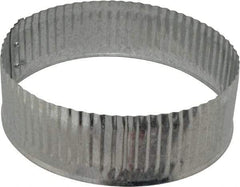 Made in USA - 6" ID Galvanized Duct Flex Connector - Standard Gage, 35 Piece - A1 Tooling