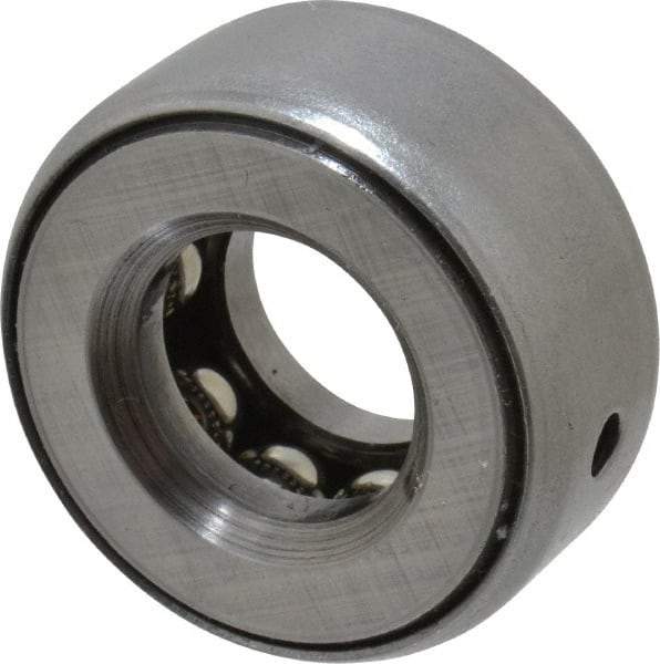 INA Bearing - 9/16" Inside x 1-7/32" Outside Diam, 9/16" Thick, Steel Ball Thrust Bearing - 5,600 Lbs. Static Capacity, 3,850 Max Pressure x Velocity - A1 Tooling