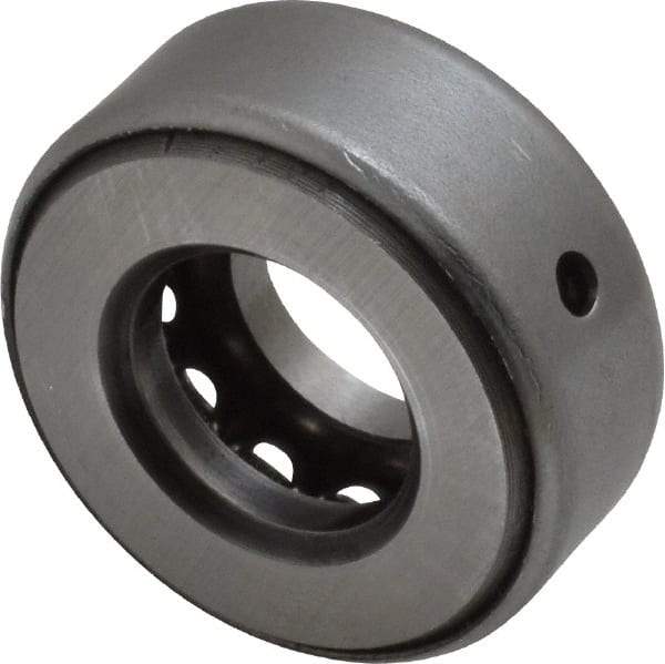 INA Bearing - 5/8" Inside x 1.344" Outside Diam, 9/16" Thick, Steel Ball Thrust Bearing - 6,700 Lbs. Static Capacity, 4,100 Max Pressure x Velocity - A1 Tooling