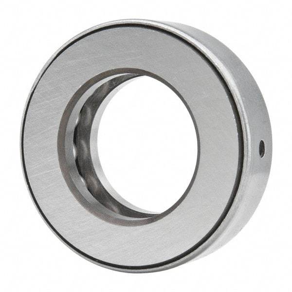 INA Bearing - 1-5/16" Inside x 2-11/32" Outside Diam, 3/4" Thick, Steel Ball Thrust Bearing - 18,800 Lbs. Static Capacity, 9,300 Max Pressure x Velocity - A1 Tooling