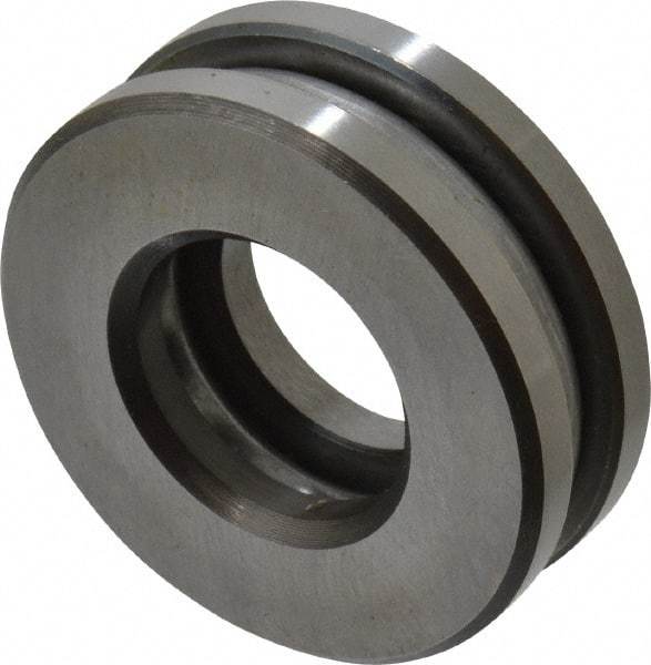 INA Bearing - 7/8" Inside x 1-27/32" Outside Diam, 5/8" Thick, Steel Ball Thrust Bearing - 6,700 Lbs. Static Capacity, 3,750 Max Pressure x Velocity - A1 Tooling