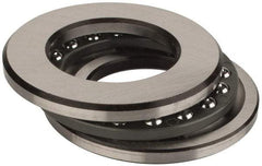 INA Bearing - 1-1/2" Inside x 2-19/32" Outside Diam, 5/8" Thick, Steel Ball Thrust Bearing - 10,000 Lbs. Static Capacity, 4,350 Max Pressure x Velocity - A1 Tooling