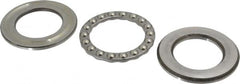 INA Bearing - 2" Inside x 3-11/32" Outside Diam, 13/16" Thick, Steel Ball Thrust Bearing - 22,600 Lbs. Static Capacity, 9,200 Max Pressure x Velocity - A1 Tooling