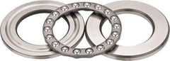 INA Bearing - 2-1/4" Inside x 3-23/32" Outside Diam, 13/16" Thick, Steel Ball Thrust Bearing - 22,600 Lbs. Static Capacity, 9,000 Max Pressure x Velocity - A1 Tooling