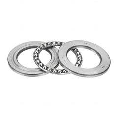 INA Bearing - 2-1/2" Inside x 3.969" Outside Diam, 13/16" Thick, Steel Ball Thrust Bearing - 27,500 Lbs. Static Capacity, 10,300 Max Pressure x Velocity - A1 Tooling