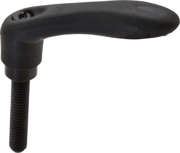 Gibraltar - 5/16-18, 0.53" Hub Diam, Thermoplastic Elastomer Adjustable Clamping Handle - 1.57" Stud Length - A1 Tooling