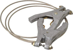 Hubbell Workplace - 19 AWG, 5 Ft., Hand Clamp, Grounding Cable with Clamps - Noninsulated, Includes 2 Hand Clamps - A1 Tooling