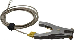 Hubbell Workplace - 19 AWG, 10 Ft., Hand Clamp, Terminal, Grounding Cable with Clamps - Noninsulated - A1 Tooling