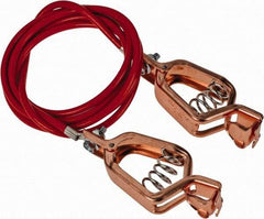 Hubbell Workplace - 19 AWG, 5 Ft., Alligator Clip, Grounding Cable with Clamps - Noninsulated, Includes 2 Alligator Clips, Federal Specification A-A-59466-010 - A1 Tooling