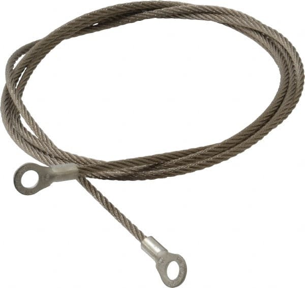 Hubbell Workplace - 19 AWG, 5 Ft., Terminal, Grounding Cable with Clamps - Noninsulated, Includes (2) 1/4 Inch Terminals - A1 Tooling