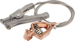 Hubbell Workplace - 19 AWG, 5 Ft., Alligator Clip, Hand Clamp, Grounding Cable with Clamps - Noninsulated, Federal Specification A-A-59466-010 - A1 Tooling