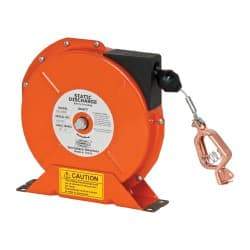 Hubbell Workplace - 1/8 Inch x 50 Ft. Stranded Cable Grounding Reel - Spring Driven Reel - A1 Tooling