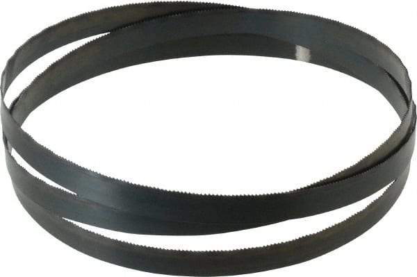 Starrett - 18 TPI, 5' Long x 1/2" Wide x 0.025" Thick, Welded Band Saw Blade - Carbon Steel, Toothed Edge, Wavy Tooth Set, Flexible Back, Contour Cutting - A1 Tooling