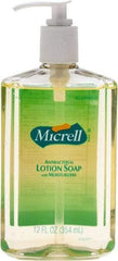 MICRELL - 12 oz Pump Bottle Liquid Soap - Antibacterial, Amber, Light Fragrance Scent - A1 Tooling