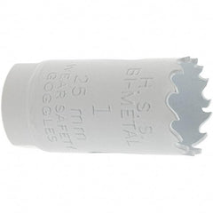 Value Collection - 1" Diam, 1-1/2" Cutting Depth, Hole Saw - Bi-Metal Saw, Toothed Edge - A1 Tooling