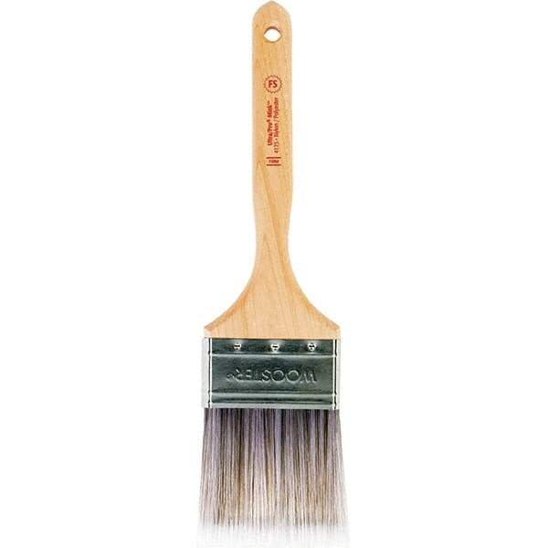 Wooster Brush - 3" Flat Nylon/Polyester Sash Brush - 3-3/16" Bristle Length, 7.88" Maple Fluted Handle - A1 Tooling