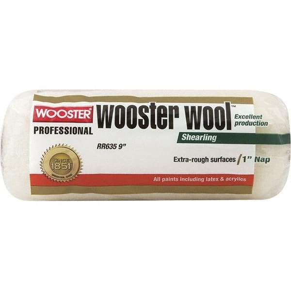 Wooster Brush - 1" Nap, 9" Wide Paint Roller - Rough Texture, Lambswool - A1 Tooling