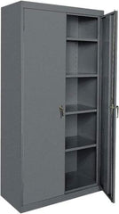 Sandusky Lee - 5 Shelf Locking Storage Cabinet - Steel, 36" Wide x 24" Deep x 78" High, Charcoal Gray - A1 Tooling