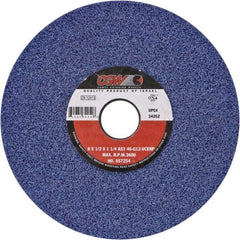 Camel Grinding Wheels - 14" Diam x 5" Hole x 1-1/2" Thick, H Hardness, 46 Grit Surface Grinding Wheel - Ceramic, Type 1, Medium Grade, Vitrified Bond, No Recess - A1 Tooling