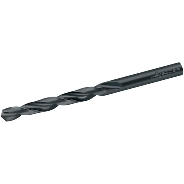 Walter-Titex - 43/64" 118° High Speed Steel Jobber Drill - Oxide Finish, Right Hand Cut, Spiral Flute, Straight Shank, 191mm OAL, N Point - A1 Tooling