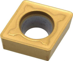 Kennametal - CCMT32.52 MF Grade KC730 Carbide Turning Insert - TiN Finish, 80° Diamond, 3/8" Inscr Circle, 5/32" Thick, 1/32" Corner Radius - A1 Tooling