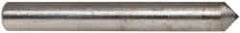 Made in USA - 1" Long x 1/8" Shank Diam Single Point Diamond Dresser - 90° Included Angle - A1 Tooling