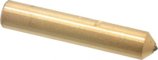 Norton - 1/4 Carat Single Point Diamond Dresser - 2" Long x 3/8" Shank Diam, Contains 3 Stones - A1 Tooling