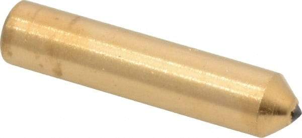 Norton - 1/4 Carat Single Point Diamond Dresser - 2" Long x 7/16" Shank Diam, Contains 1 Stone - A1 Tooling