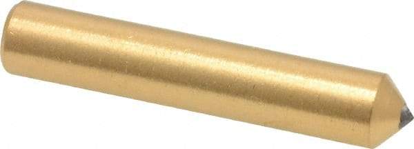 Norton - 1/3 Carat Single Point Diamond Dresser - 2" Long x 3/8" Shank Diam, Contains 3 Stones - A1 Tooling