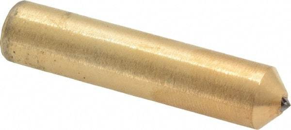 Norton - 1/3 Carat Single Point Diamond Dresser - 2" Long x 7/16" Shank Diam, Contains 3 Stones - A1 Tooling