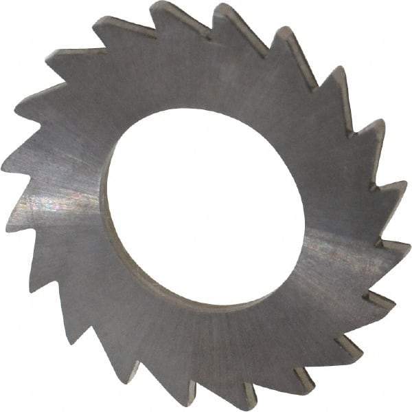 Made in USA - 1" Diam x 1/16" Blade Thickness x 1/2" Arbor Hole Diam, 20 Tooth Slitting and Slotting Saw - Arbor Connection, Solid Carbide, Concave Ground - A1 Tooling