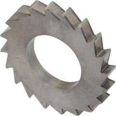 Made in USA - 1" Diam x 1/8" Blade Thickness x 1/2" Arbor Hole Diam, 20 Tooth Slitting and Slotting Saw - Arbor Connection, Solid Carbide, Concave Ground - A1 Tooling