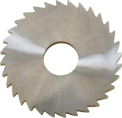 Made in USA - 1-3/4" Diam x 1/8" Blade Thickness x 1/2" Arbor Hole Diam, 32 Tooth Slitting and Slotting Saw - Arbor Connection, Solid Carbide, Concave Ground - A1 Tooling