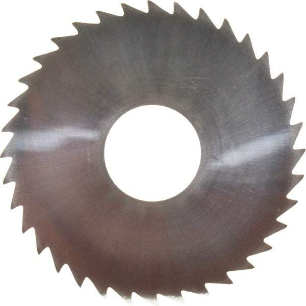 Made in USA - 2" Diam x 0.0313" Blade Thickness x 5/8" Arbor Hole Diam, 36 Tooth Slitting and Slotting Saw - Arbor Connection, Uncoated, Solid Carbide, Concave Ground - A1 Tooling