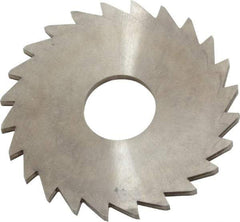 Made in USA - 1-1/4" Diam x 1/16" Blade Thickness x 3/8" Arbor Hole Diam, 24 Tooth Slitting and Slotting Saw - Arbor Connection, Right Hand, Uncoated, Solid Carbide, Concave Ground - A1 Tooling