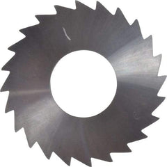 Made in USA - 1-1/4" Diam x 1/16" Blade Thickness x 1/2" Arbor Hole Diam, 24 Tooth Slitting and Slotting Saw - Arbor Connection, Right Hand, Uncoated, Solid Carbide, Concave Ground - A1 Tooling