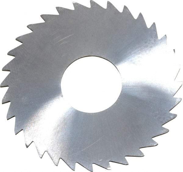 Made in USA - 1-1/2" Diam x 0.0313" Blade Thickness x 1/2" Arbor Hole Diam, 32 Tooth Slitting and Slotting Saw - Arbor Connection, Uncoated, Solid Carbide, Concave Ground - A1 Tooling