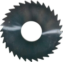 Made in USA - 1-1/2" Diam x 1/16" Blade Thickness x 1/2" Arbor Hole Diam, 32 Tooth Slitting and Slotting Saw - Arbor Connection, Uncoated, Solid Carbide, Concave Ground - A1 Tooling