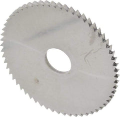 Made in USA - 2-3/4" Diam x 1/8" Blade Thickness x 5/8" Arbor Hole Diam, 60 Tooth Slitting and Slotting Saw - Arbor Connection, Solid Carbide, Concave Ground - A1 Tooling