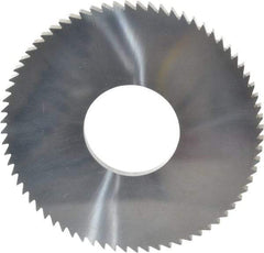 Made in USA - 2-3/4" Diam x 1/8" Blade Thickness x 1" Arbor Hole Diam, 72 Tooth Slitting and Slotting Saw - Arbor Connection, Solid Carbide, Concave Ground - A1 Tooling