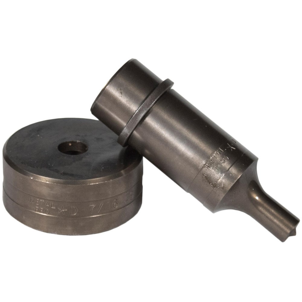 Ironworker Punch & Die Sets; Set Type: Punch & Die; Shape: Round; Punch/Die Shape: Round; Die Length: 2 in; Die Width: 27/32 in; Die Diameter: 27/32 in; Punch Length: 3.31 in; Punch Width: 1 in; Punch Diameter: 1 in; Number Of Pieces: 1; Punch Width/Diame