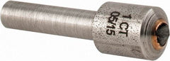 Made in USA - 1 Carat Single Point Diamond Dresser - 1-1/8" Long x 1/4" Shank Diam, 7/16" Diam x 5/8" Thick Head - A1 Tooling