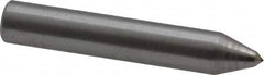 Made in USA - 1-1/2" Long x 1/4" Shank Diam Single Point Diamond Dresser - 90° Included Angle - A1 Tooling