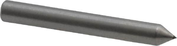 Made in USA - 1" Long x 1/8" Shank Diam Single Point Diamond Dresser - 60° Included Angle - A1 Tooling