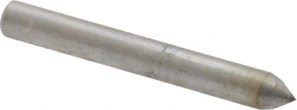 Made in USA - 1" Long x 1/8" Shank Diam Single Point Diamond Dresser - 70° Included Angle - A1 Tooling