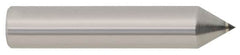 Made in USA - 3/4 Carat Single Pencil Point Diamond Dresser - 2" Long x 3/8" Shank Diam, 60° Included Angle - A1 Tooling